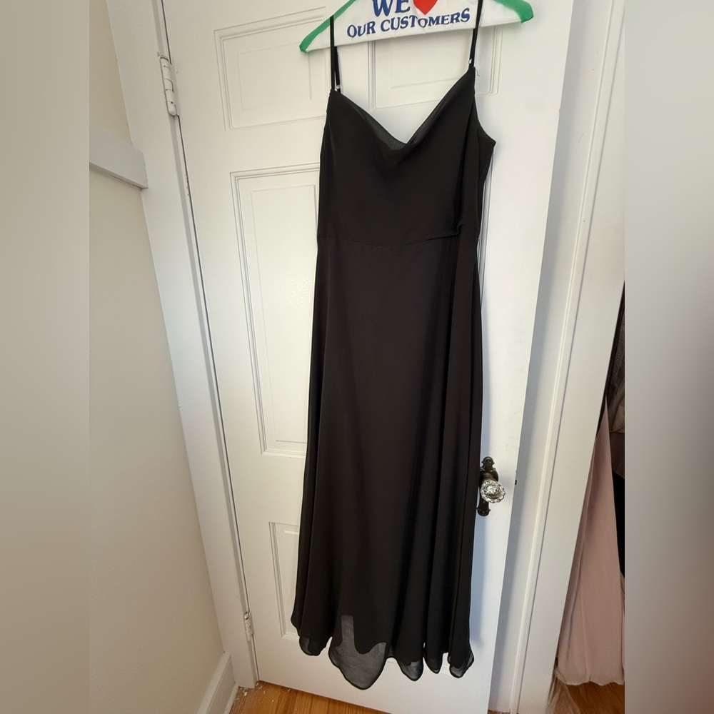 AZAZIE DAENERYS
Black A-Line Cowl Chiffon Dress

Size 10